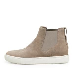 VINCE Suede Leather High Top Sneakers Womens Size 6.5 Scandi Beigecore Normcore